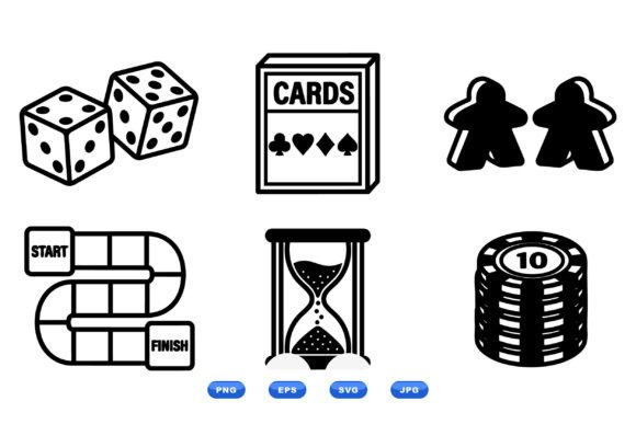 Board Game Icon Clipart: A Practical Design Resource for Game Makers and Visual Creators