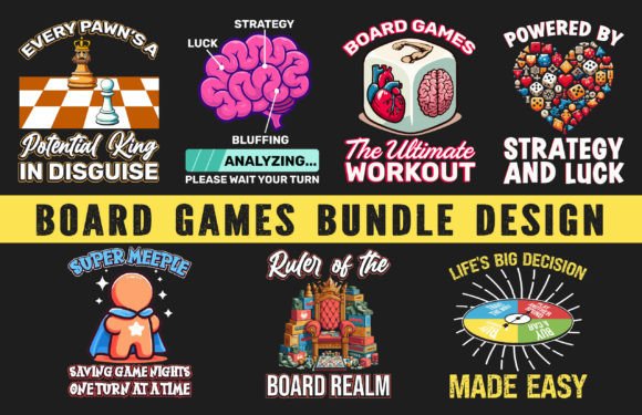 Board Game T-Shirt Bundle Design: Bringing Your Favorite Pastimes to Life