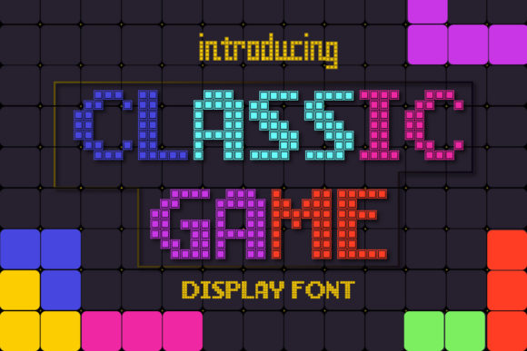 Classic Game Font: A Retro Touch for Modern Design Projects