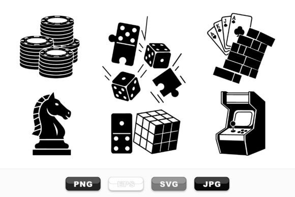 Classic Game Icon Vector Set: Timeless Design Resources for Modern Projects