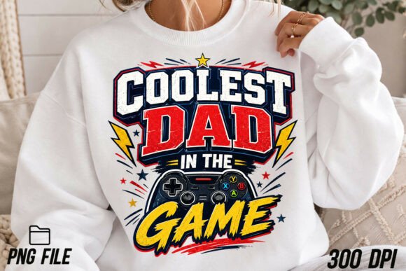 Coolest Dad in the Game Graphic PNG: The Ultimate Digital Asset for Creators and Gift-Givers