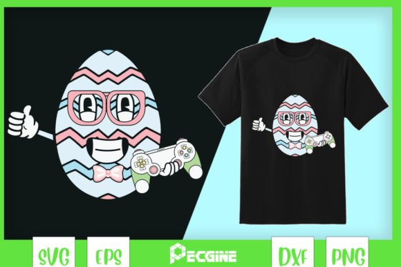 Cute Easter Egg with Game Controller