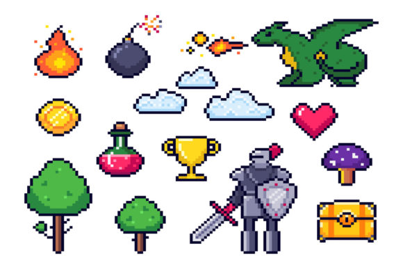Exploring the Rich World of Pixel Game Elements for Modern and Retro Game Design
