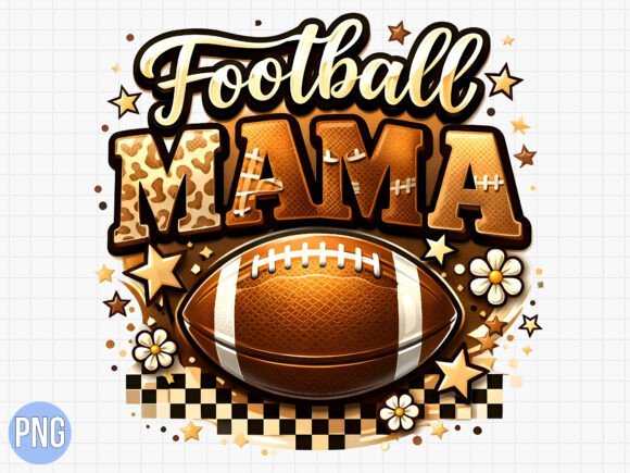 Football Mama Leopard Print Game Day PNG: Your Ultimate Design Asset for Creative Projects