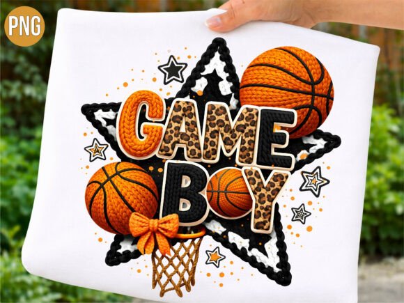 Game Boy Basketball Sports PNG SHIRT: A Versatile Design for Creative Projects
