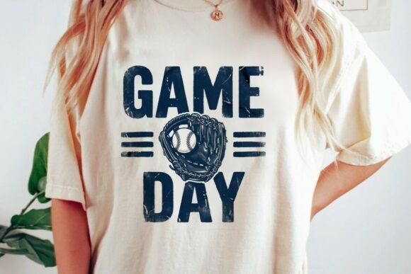 Game Day Baseball Glove Distressed PNG: A Versatile Design Asset for Crafters and Creators