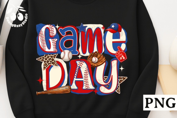 Game Day Baseball PNG: Elevating Your Sports-Themed Designs with High-Quality Graphics