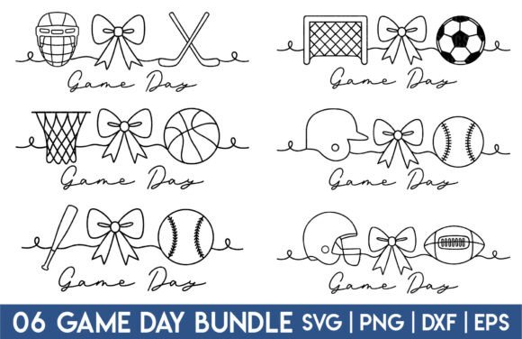 Game Day SVG Bundle Sport PNG