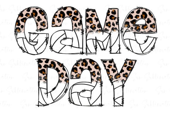 Game Day Volleyball Leopard PNG: A Versatile Design Asset for Creative Projects