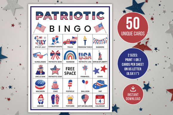 Patriotic Bingo: The Ultimate Party Game for USA Celebrations