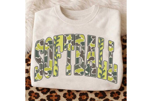 Retro Camo Softball Game Day PNG: A Versatile Design for Sports Enthusiasts