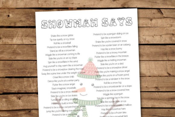 Snowman Says Movement Printable Game: A Practical Guide for Winter Events