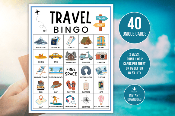 Travel Bingo Game Fun Road Trip Kids: Turning Boring Travel Time into Fun Memories
