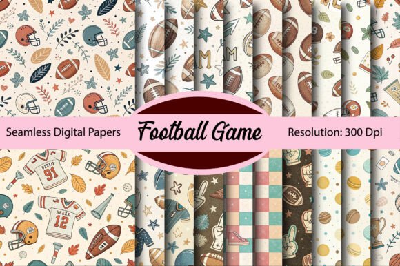 Unlocking Creativity with Football Game Seamless Digital Paper